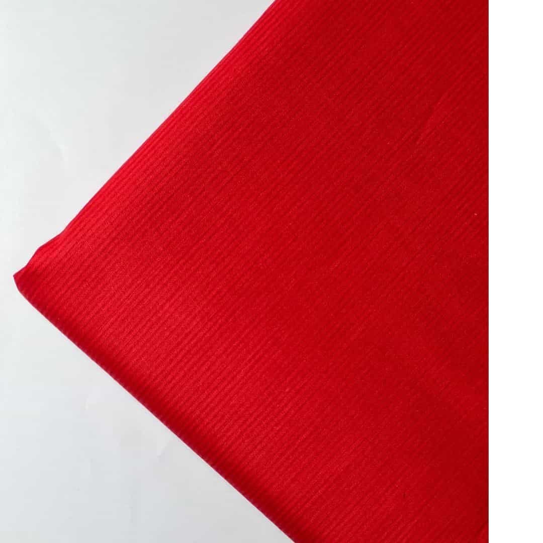 Red Doria Plain Lawn 2pc