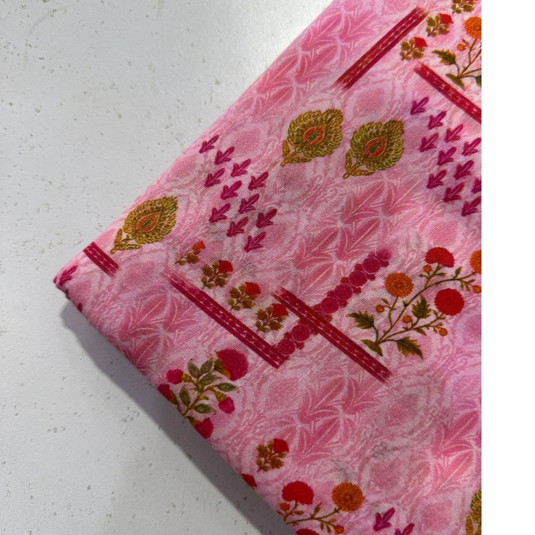 Unstitched Lawn Fabric 2pc