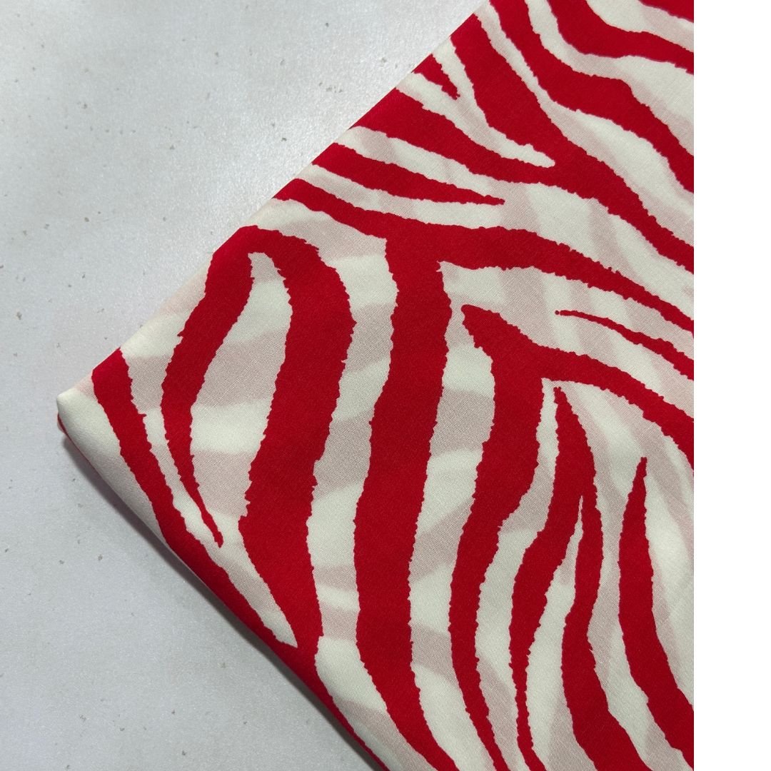 Zebra Stripe Linen Fabric 2pc