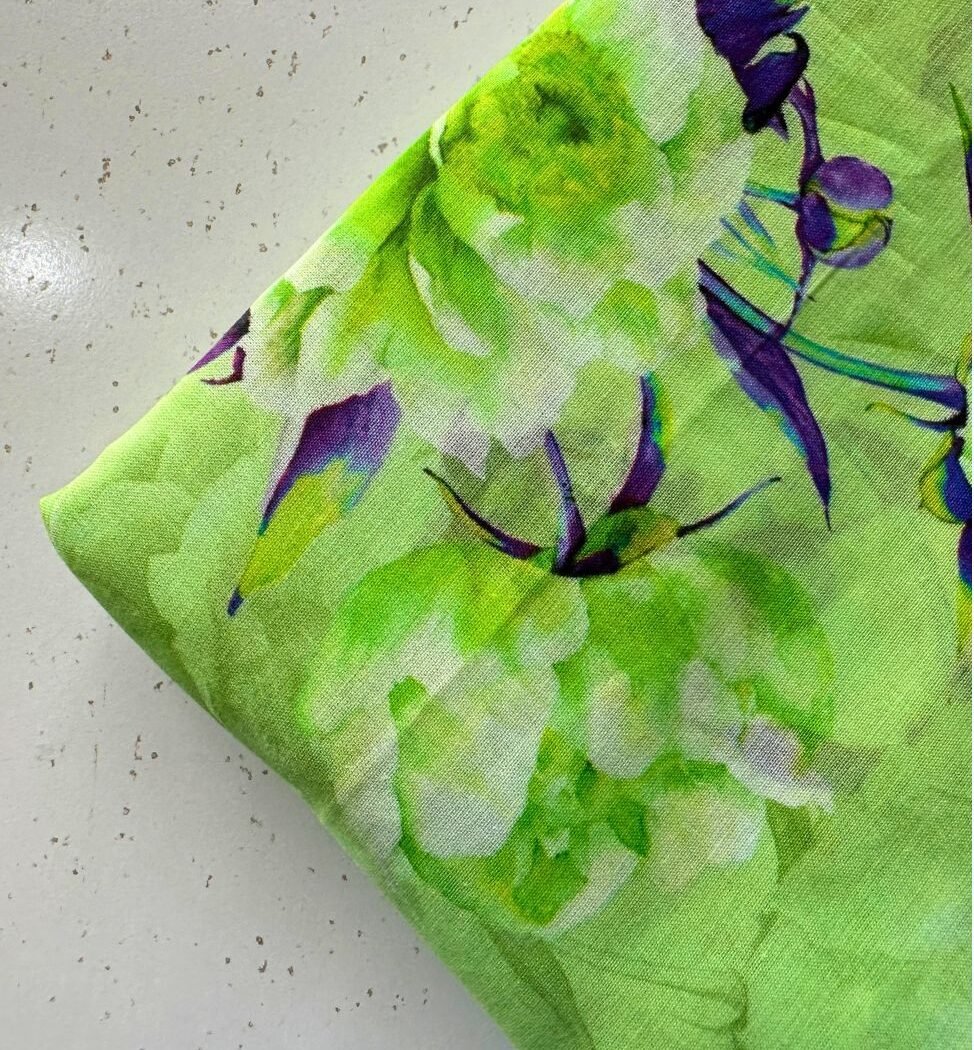 Unstitched Print Lawn Fabric 2pc